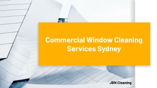 JBN commercial window cleaning services sydney