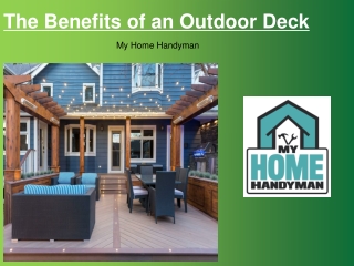 Deck Calgary Benefits - My Home Handyman