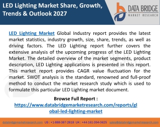 LED Lighting Market 2021 Geographical Segmentation, Outlook, Size & Share