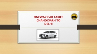 Book Chandigarh to Delhi Cabs Oneway at Vahan Seva