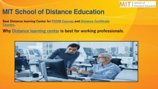 MITSDE - Distance Education Center