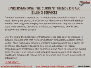Understanding the current trends on ASC Billing Services PDF