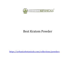 Best Kratom Powder