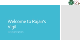 Obtain Best Office Housekeeping  Services| Rajan’s Vigil