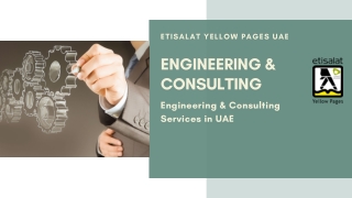 Engineering & Consulting Services in UAE