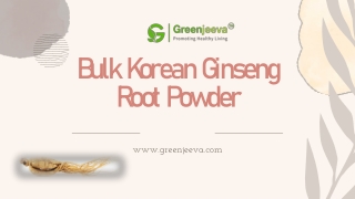Bulk Korean Ginseng Root Powder | Bulk Panax ginseng Powder Supplier