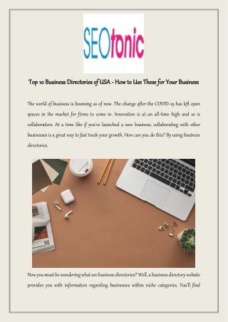 Top 10 Business Directories of USA - How to Use These for Your Business
