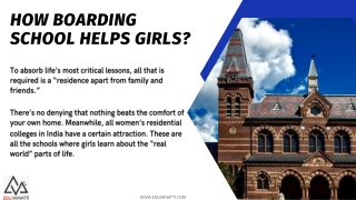 Which girls boarding school in India provide education from the very start of ed