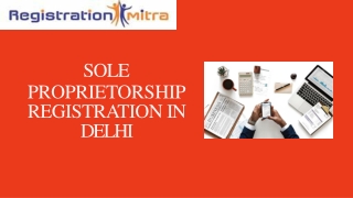 Sole Proprietorship Registration in Delhi