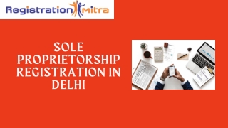 Sole Proprietorship Registration in Delhi