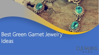 Best Green Garnet Jewelry Ideas