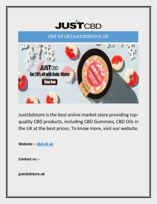 cbd oil uk|Justcbdstore.uk