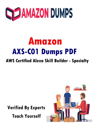 Best Tips to Pass the Amazon AXS-C01 Dumps PDF in One Try