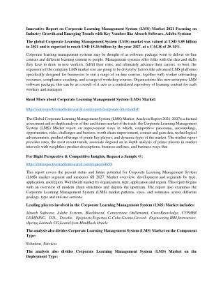 Corporate Learning Management System Market