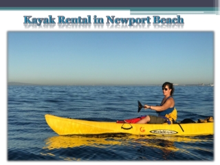 Kayak Rental in Newport Beach