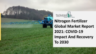 2021 Nitrogen Fertilizers Market Share, Restraints, Segments And Regions