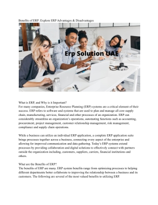 Erp Solution UAE