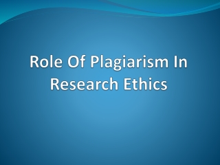 Plagiarism and Legal Research