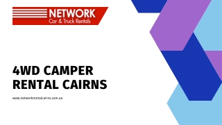 Best 4wd Camper Rental in Cairns Awaits You!