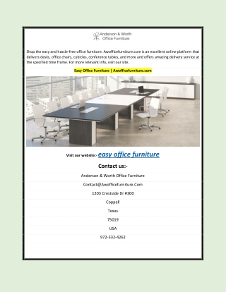 Easy Office Furniture | Awofficefurniture.com