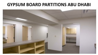 GYPSUM BOARD PARTITIONS ABU DHABI