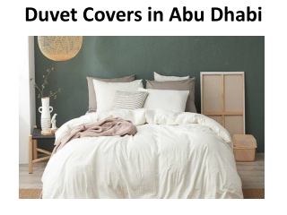 Duvet Covers in Abu Dhabi