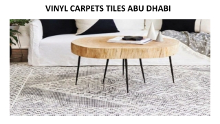 Vinyl Carpet Tiles In Dubai
