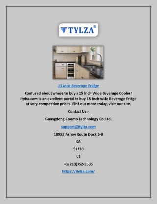 15 Inch Beverage Fridge | Itylza.com