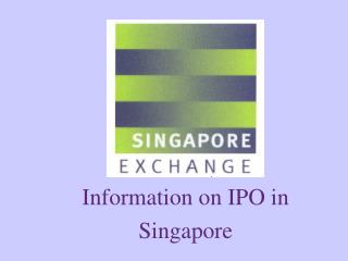 Information on IPO in Singapore
