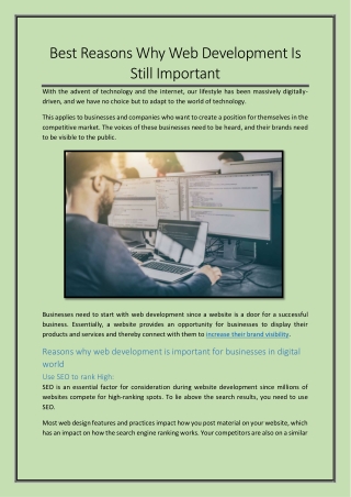 Best Reasons Why Web Development Is Still Important4
