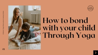 How to make a bond with your child through yoga