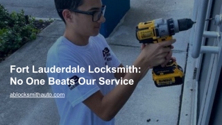 Locksmith Fort Lauderdale