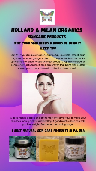 100% Organic All Natural Skin Care Products | Pennsylvania