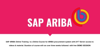 SAP ARIBA | SAP ARIBA Online Course | ARIBA Sourcing Training