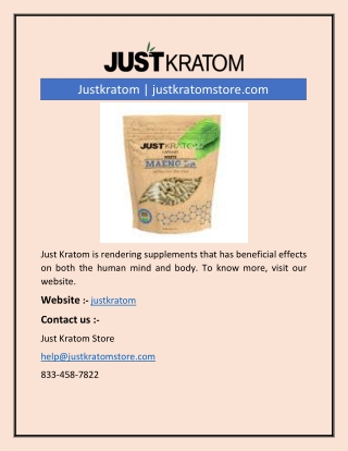 Justkratom | justkratomstore.com