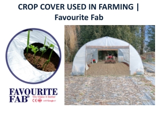 CROP COVER USED IN FARMING | Favourite Fab