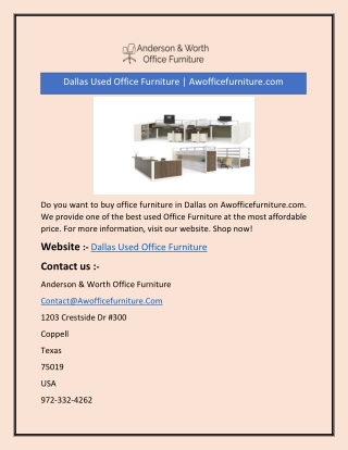 Dallas Used Office Furniture | Awofficefurniture.com