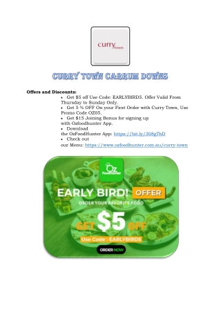 Curry Town Carrum Downs EARLYBIRD5
