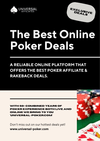 The Best Online Poker Deals
