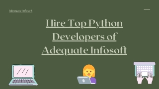 Hire Top Python Developers of Adequate Infosoft