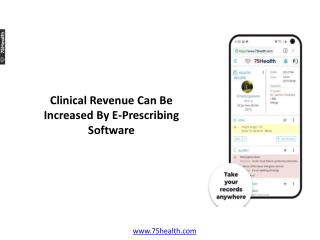 Clinical Revenue Can Be Increased By E-Prescribing Software