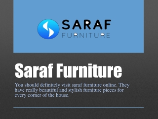 Different types of modern furniture for your home