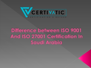 Difference between ISO 9001 And ISO 27001 Certification