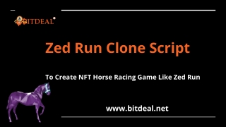 Zed Run Clone Script - Create a NFT Game Like Zed Run