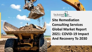 Site Remediation Consulting Services Market 2021: Global Growth, Trends And Fore