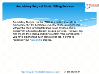 Ambulatory Surgical Center Billing Services