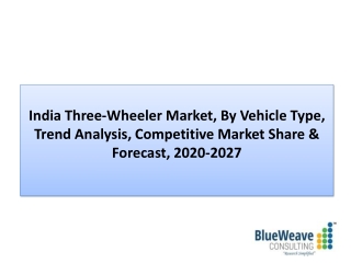 India Three-Wheeler Market Analysis 2021