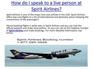 Does Spirit Airlines have a customer service number