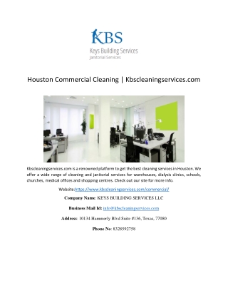 Houston Commercial Cleaning