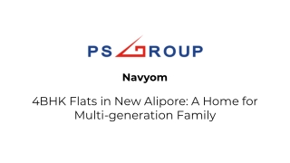 Navyom- 4BHK Flats in New Alipore: A Home for Multi-generation Family